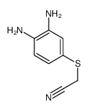 2-(3,4-diaminophenyl)sulfanylacetonitrile结构式