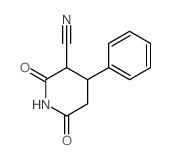 2,6-dioxo-4-phenyl-piperidine-3-carbonitrile Structure