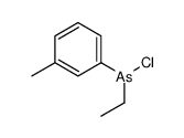 chloro-ethyl-(3-methylphenyl)arsane结构式