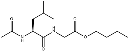 N-(N-Acetyl-L-leucyl)glycine butyl ester Structure