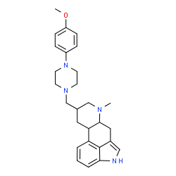 8-((4-(4-methoxyphenyl)-1-piperazinyl)methyl)-6-methylergoline结构式