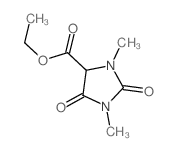 4-Imidazolidinecarboxylicacid, 1,3-dimethyl-2,5-dioxo-, ethyl ester结构式