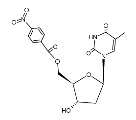 5'-O-(4-nitrobenzoyl)thymidine结构式