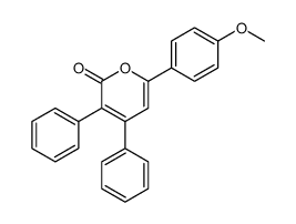 6-(4-methoxyphenyl)-3,4-diphenylpyran-2-one Structure