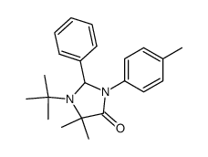 1-tert-butyl-5,5-dimethyl-2-phenyl-3-p-tolyl-imidazolidin-4-one Structure