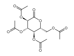 D-Gluconic acid, δ-lactone, 2,3,4,6-tetraacetate Structure