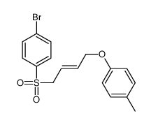 1-[4-(4-bromophenyl)sulfonylbut-2-enoxy]-4-methylbenzene结构式