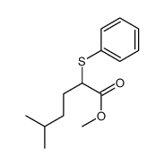 methyl 5-methyl-2-phenylsulfanylhexanoate Structure