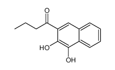 1-(3,4-dihydroxynaphthalen-2-yl)butan-1-one结构式