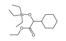 Cyclohexyl-triethylsilanyloxy-acetic acid ethyl ester Structure