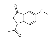 1-acetyl-5-methoxy-2H-indol-3-one Structure