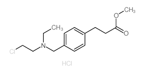 methyl 3-[4-[(2-chloroethyl-ethyl-amino)methyl]phenyl]propanoate结构式