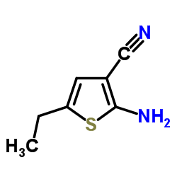 2-Amino-5-ethyl-3-thiophenecarbonitrile Structure