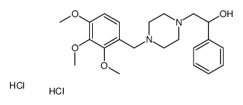 alpha-Phenyl-4-((2,3,4-trimethoxyphenyl)methyl)-1-piperazineethanol di hydrochloride Structure