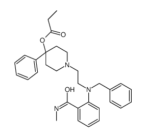 [1-[2-[N-benzyl-2-(methylcarbamoyl)anilino]ethyl]-4-phenylpiperidin-4-yl] propanoate Structure