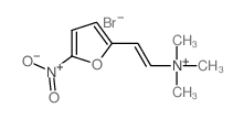 trimethyl-[(E)-2-(5-nitro-2-furyl)ethenyl]azanium结构式