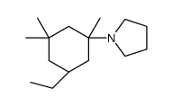 1-[(1S,5S)-5-ethyl-1,3,3-trimethylcyclohexyl]pyrrolidine结构式