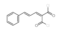 2-cinnamylidenepropanedioyl dichloride structure