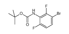 tert-butyl (3-bromo-2,6-difluorophenyl)carbamate结构式