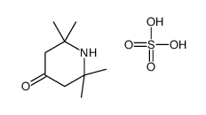 sulfuric acid,2,2,6,6-tetramethylpiperidin-4-one Structure