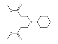 methyl 3-[cyclohexyl-(2-methoxycarbonyl-ethyl)amino]-propionate结构式