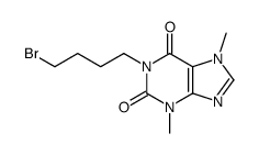 1-(4-bromobutyl)-3,7-dimethylpurine-2,6-dione结构式