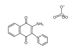 2-amino-1,4-naphthoquinone-3-pyridinium perchlorate Structure