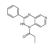 1,2-Dihydro-1-(1-oxopropyl)-3-phenylpyrido(3,4-e)-1,2,4-triazine Structure