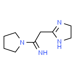 Pyrrolidine,1-[2-(4,5-dihydro-1H-imidazol-2-yl)-1-iminoethyl]- (9CI) Structure