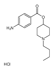 1-Butyl-4-piperidyl p-aminobenzoate hydrochloride结构式