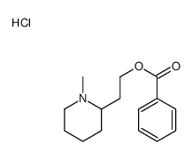 2-(1-methyl-2-piperidyl)ethyl benzoate hydrochloride结构式