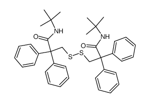 N,N'-di-t-butyl-2,2,2',2'-tetraphenyl-3,3'-dithiodipropionamide Structure