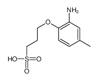 3-(2-amino-4-methylphenoxy)propanesulphonic acid Structure