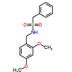 N-(2,4-Dimethoxybenzyl)-1-phenylmethanesulfonamide Structure