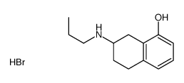 7-(propylamino)-5,6,7,8-tetrahydronaphthalen-1-ol,hydrobromide结构式