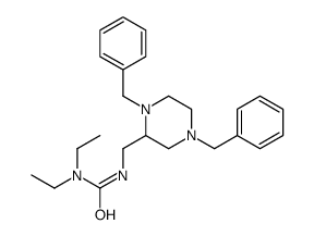 3-[(1,4-dibenzylpiperazin-2-yl)methyl]-1,1-diethylurea结构式