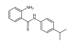 2-amino-N-(4-propan-2-ylphenyl)benzenecarbothioamide结构式