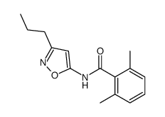 2,6-dimethyl-N-(3-propyl-1,2-oxazol-5-yl)benzamide结构式