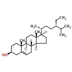 (3beta,24S)-stigmast-5-en-3-ol Structure