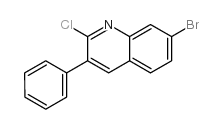 7-溴-2-氯-3-苯基喹啉结构式