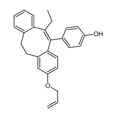 p-(2-Allyloxy-6-ethyl-11,12-dihydrodibenzo[a,e]cycloocten-5-yl)phenol结构式