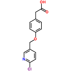 {4-[(6-Chloro-3-pyridinyl)methoxy]phenyl}acetic acid structure