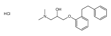 1-(dimethylamino)-3-[2-(2-phenylethyl)phenoxy]propan-2-ol,hydrochloride Structure