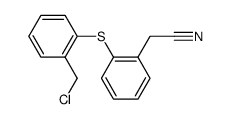 2-(2-chloromethylphenylthio)phenylacetonitrile Structure