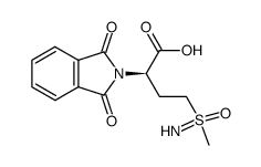 (2R)-2-(1,3-dioxoisoindolin-2-yl)-4-(S-methylsulfonimidoyl)butanoic acid Structure