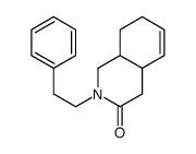 (4aR,8aS)-2-(2-phenylethyl)-1,4,4a,7,8,8a-hexahydroisoquinolin-3-one结构式