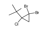 1,1-dibromo-2-chloro-2-t-butylcyclopropane Structure