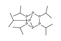 2,3,5,6,7-penta(propan-2-yl)-1,2,3,4,5,6,7-heptaphosphabicyclo[2.2.1]heptane结构式