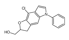 (8-chloro-5-phenyl-2,3-dihydrofuro[2,3-f]indol-2-yl)methanol Structure