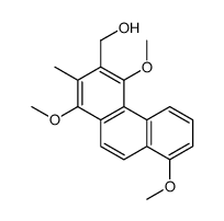 (1,4,8-trimethoxy-2-methylphenanthren-3-yl)methanol结构式